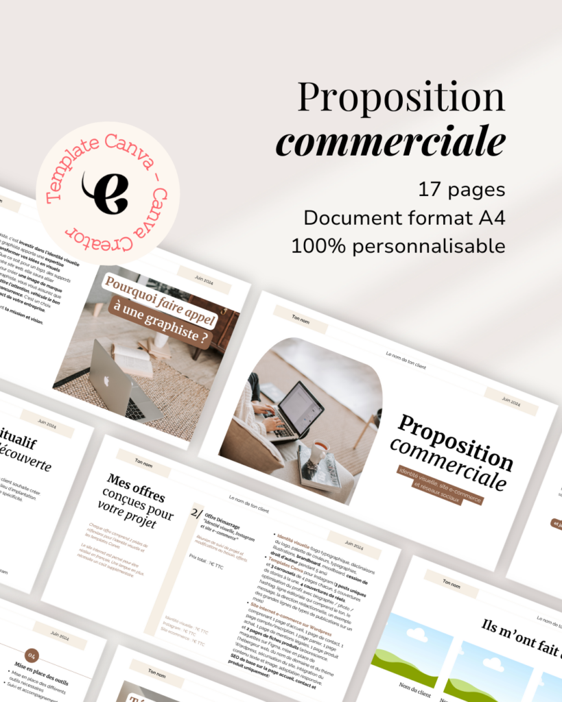 proposition commerciale template