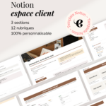 espace client notion template
