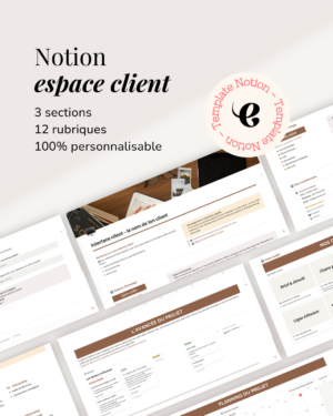 espace client notion template